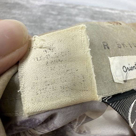 Chemise Et Cie Button Down Shirt Oriental Mist Polyester Vintage 70s Mens M - Picture 3 of 8